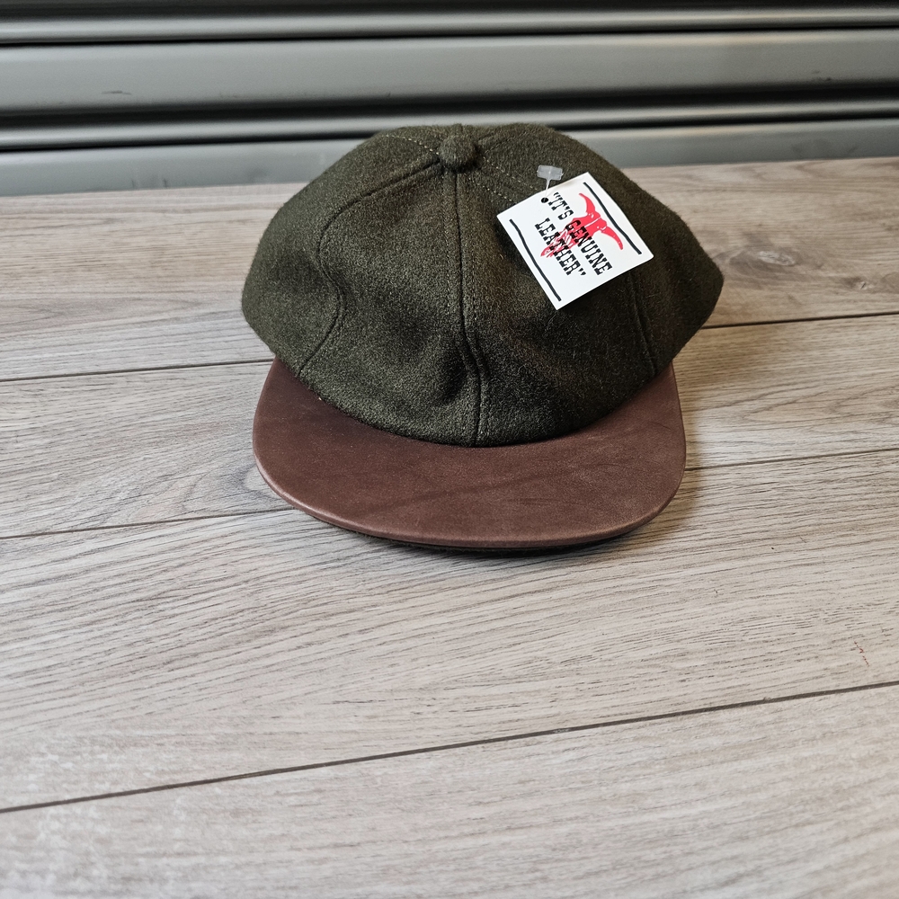 Olive and Brown Men's Cap